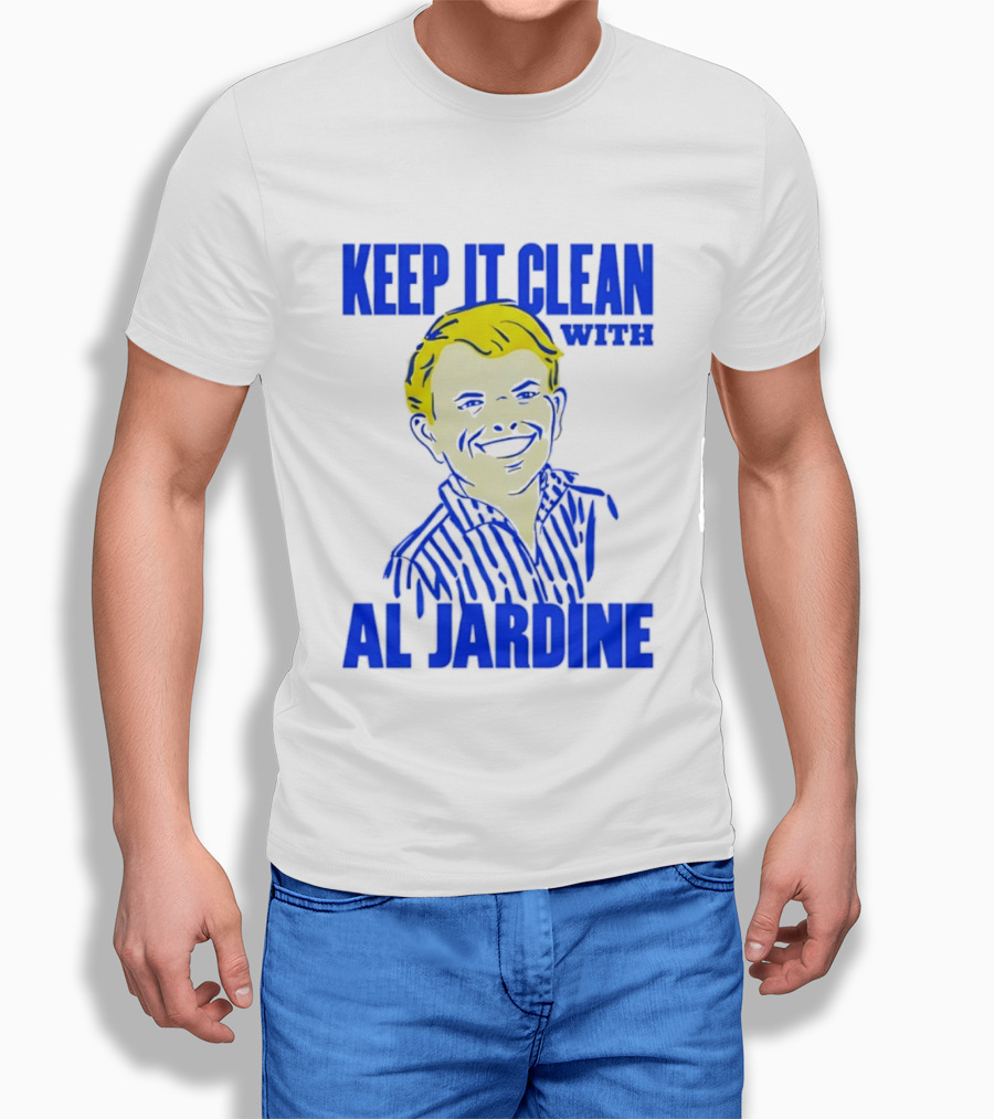 Keep It Clean With Al Jardine Blue Yellow T-Shirt