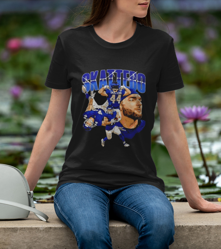 New York Giants Cameron Skattebo 44 Football Player Action Collage T-Shirt
