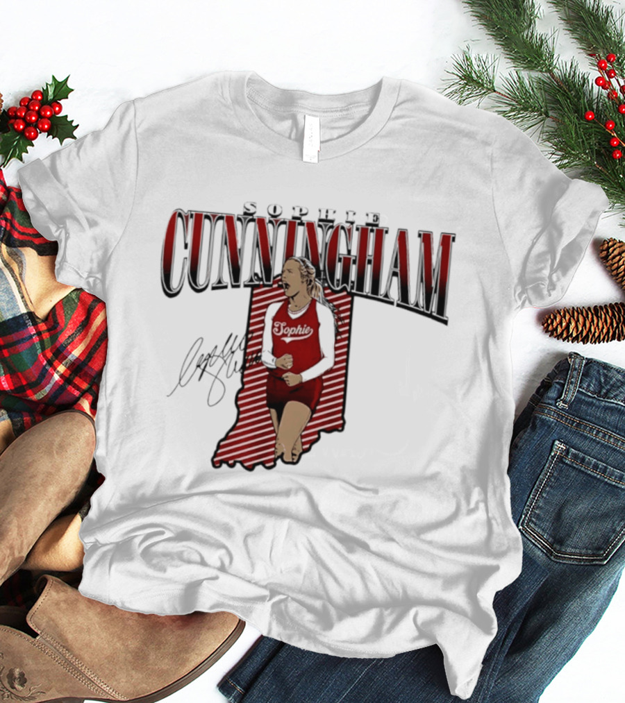 Sophie Cunningham Indiana State WNBA Fever Star Signature 2026 T-Shirt