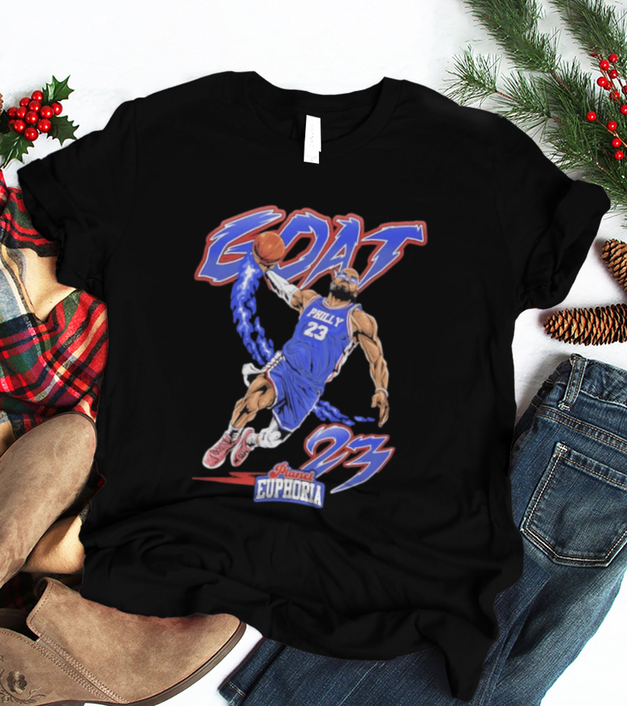 GOAT LeBron 23 Philly NBA Planet Euphoria Comic 2026 T-Shirt