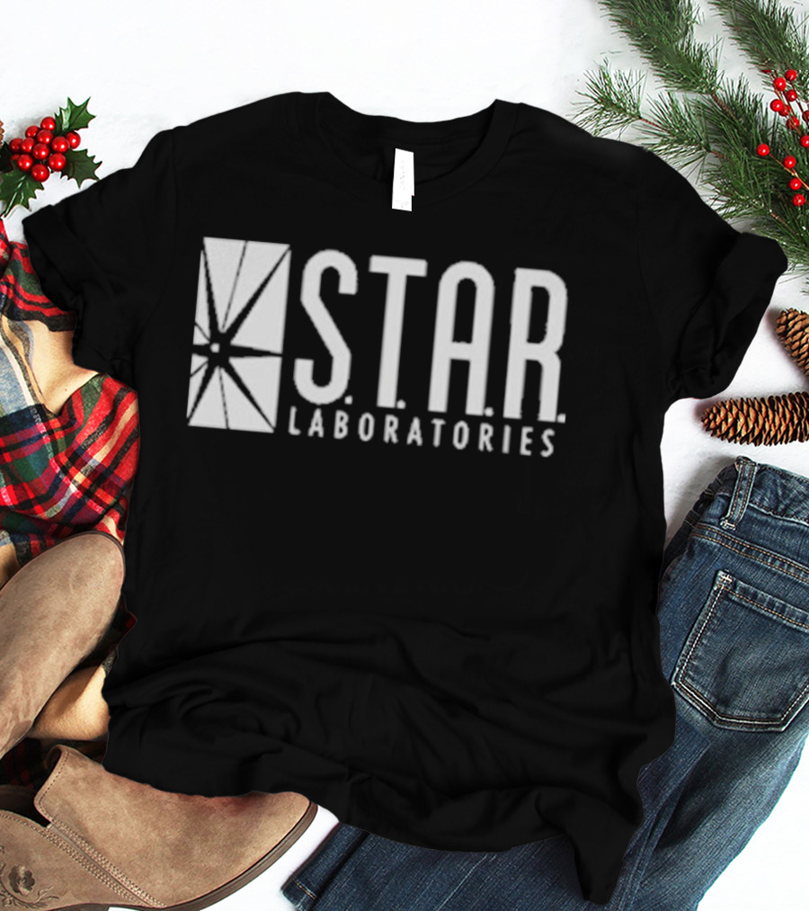 S.T.A.R. Laboratories Grant Gustin Barry Allen The Flash Dark Navy T-Shirt