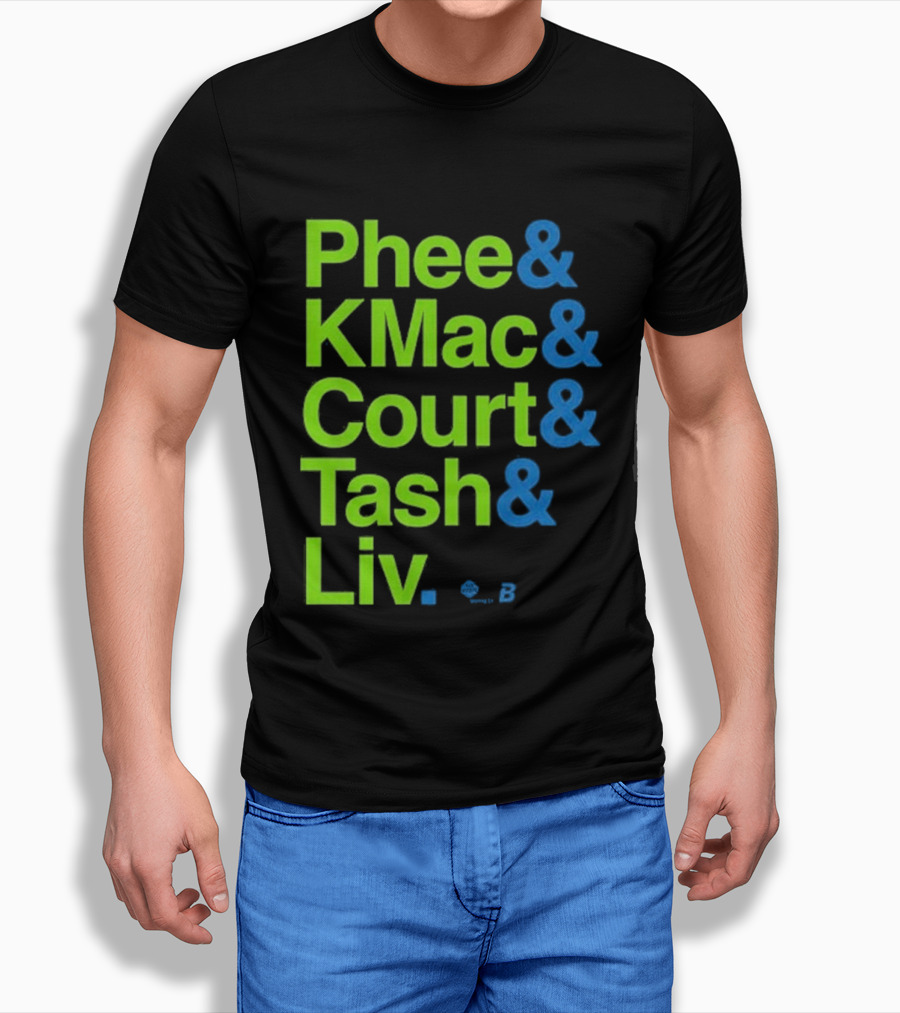 Minnesota Women's Basketball Phee & Kmac & Court & Tash & Liv Ampersand Stars 2026 T-Shirt