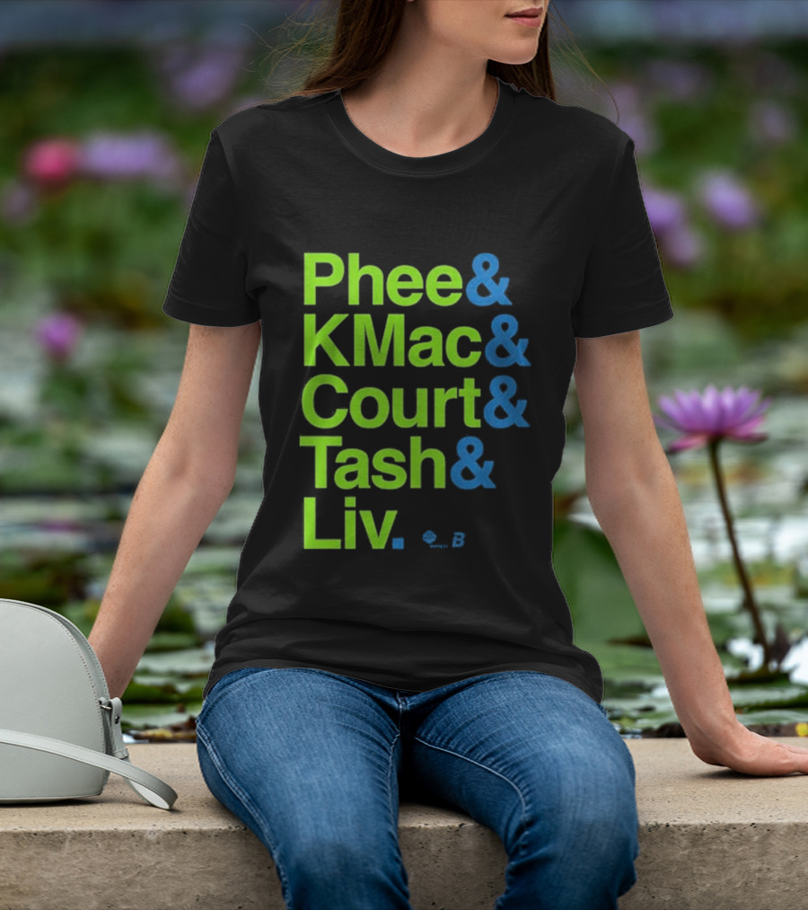 Minnesota Women's Basketball Phee & Kmac & Court & Tash & Liv Ampersand Stars 2026 T-Shirt