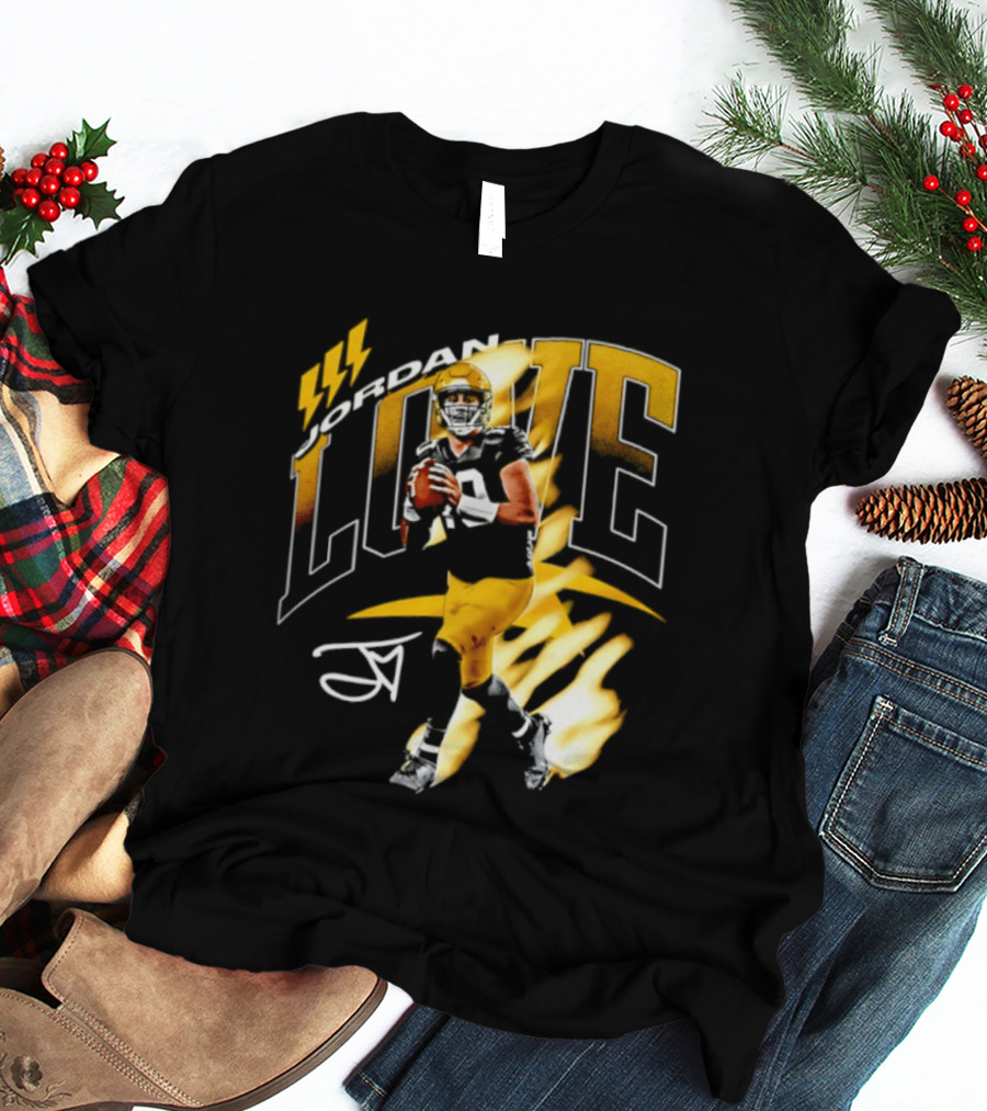 Jordan Love Green Bay Packers 10 Football Star Player Number 10 T-Shirt
