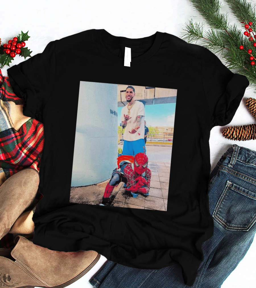BA MO LaMelo Ball Spider Man T-Shirt