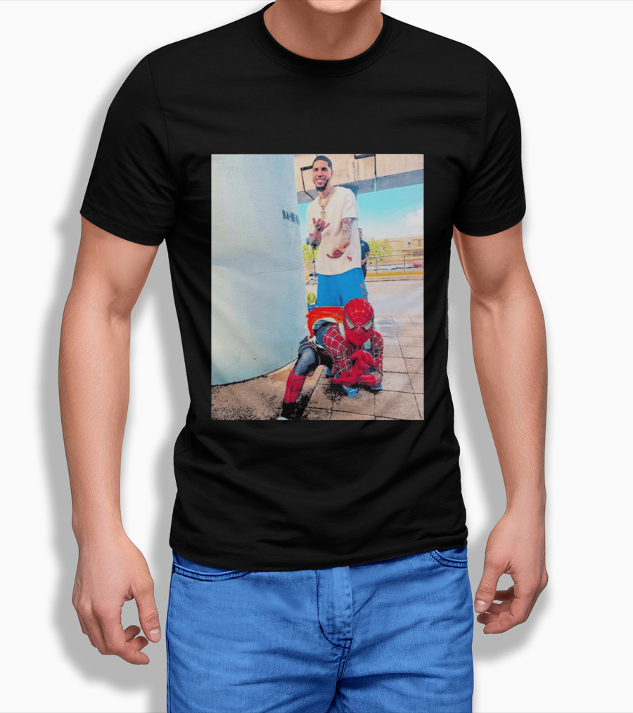 BA MO LaMelo Ball Spider Man T-Shirt