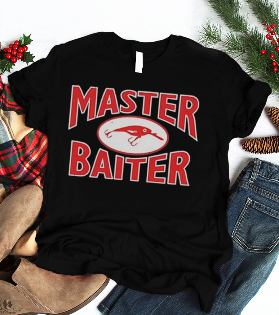 Master Baiter Fishing Lure Nostalgic Humor Décor T-Shirt