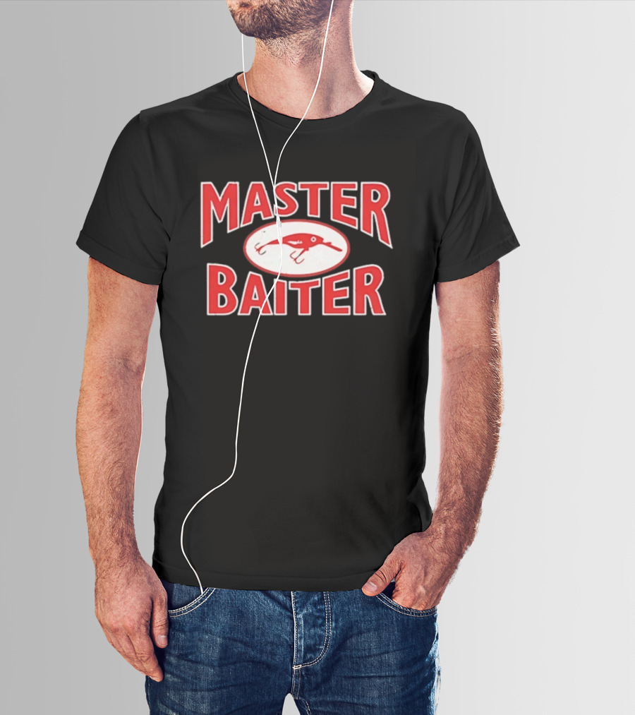 Master Baiter Fishing Lure Nostalgic Humor Décor T-Shirt