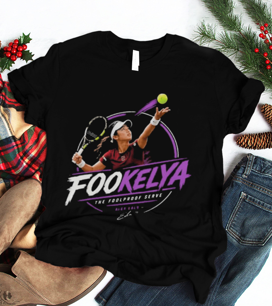 Fookelya The Poolproof Serve Tennis Player Action Serve T-Shirt
