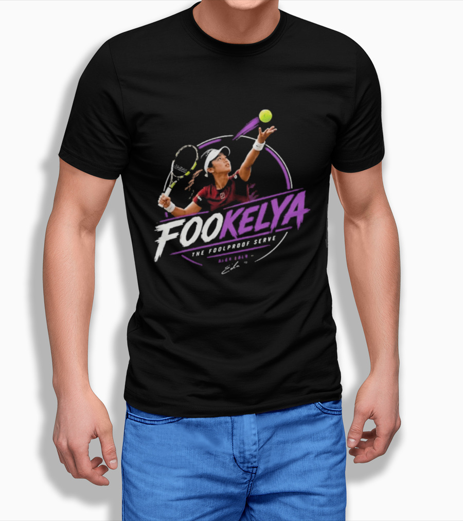 Fookelya The Poolproof Serve Tennis Player Action Serve T-Shirt