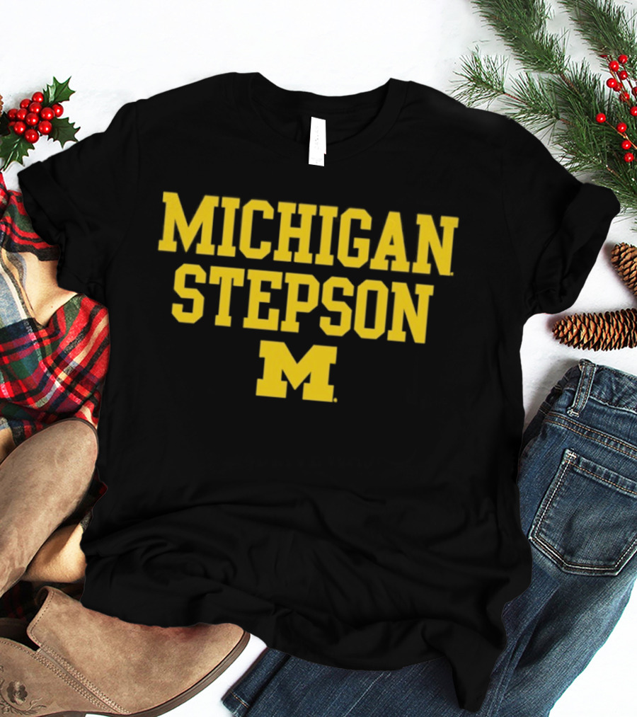 Michigan Wolverines Stepson M 2026 NCAA Team Support T-Shirt