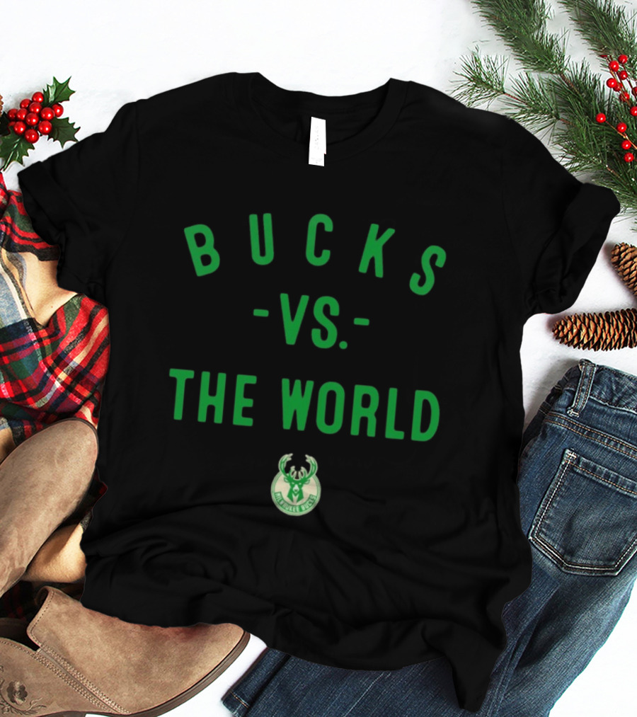 Milwaukee Bucks Vs The World NBA 2026 T-Shirt