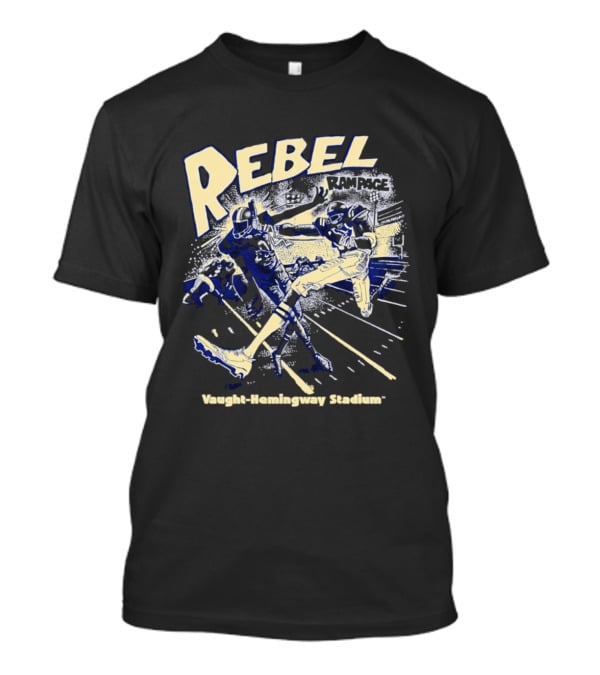 Rebel Rampage Ole Miss Football Vaught Hemingway Stadium T-Shirt