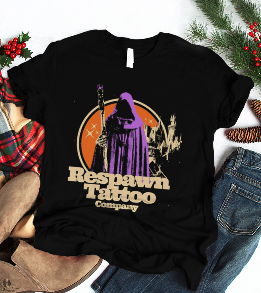Respawn Tattoo Company Wizard Castle Grim Reaper T-Shirt