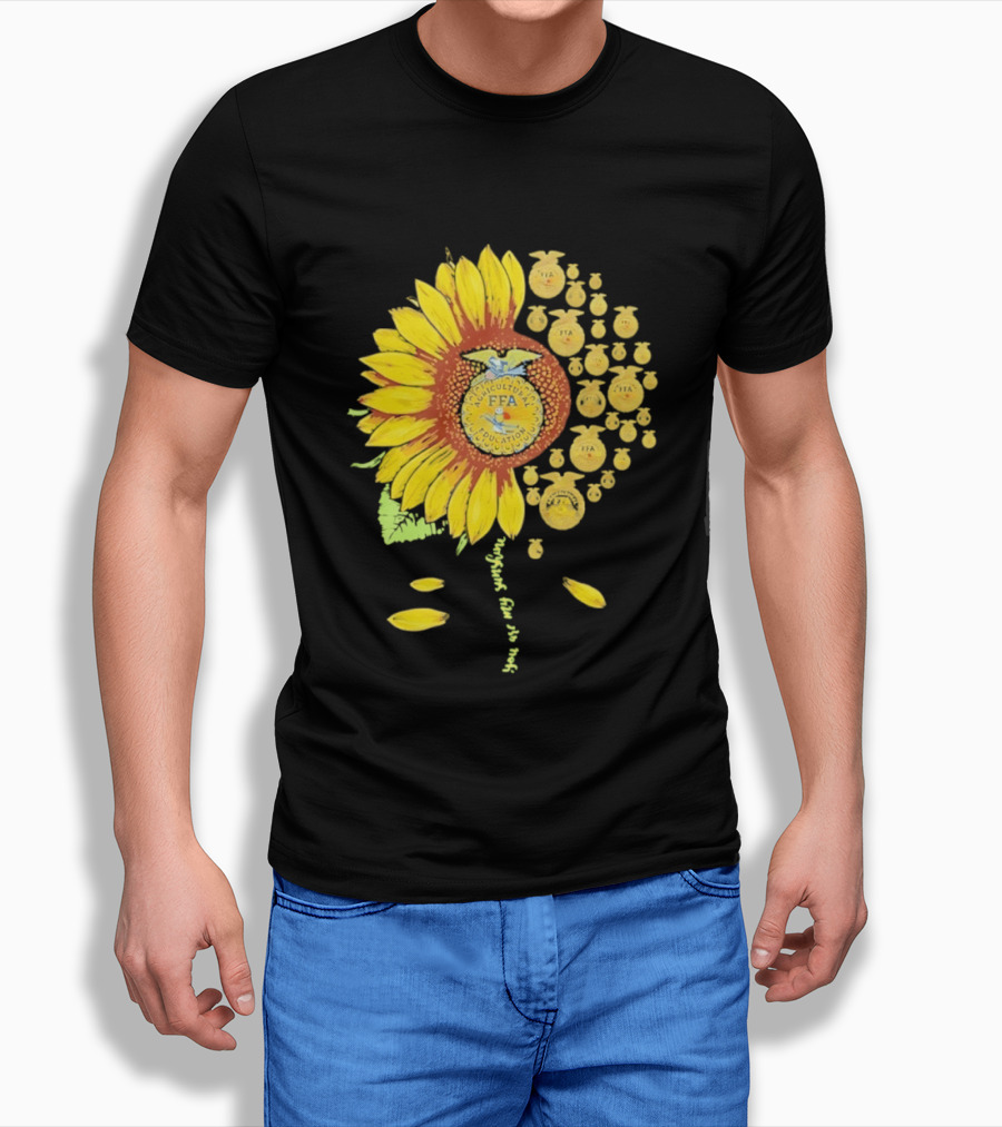 You Are My Sunshine FFA Sunflower Emblem Agricultural Education T-Shirt