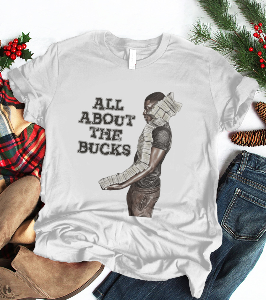 All About The Bucks Money Hustle Wealth Stacks T-Shirt