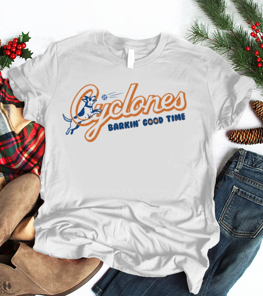 Brooklyn Cyclones Barkin Good Time Baseball Dog Fun T-Shirt