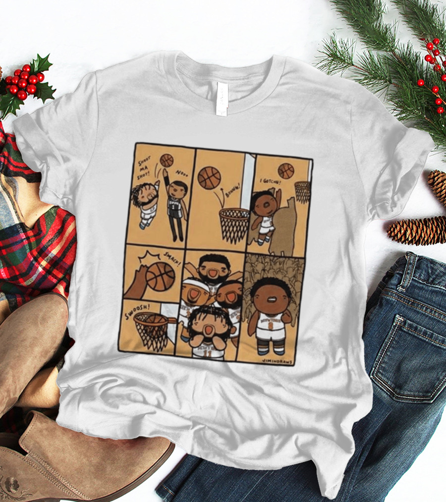 Jimindraws Karl Anthony Towns New York Knicks Comic Style Basketball Fun T-Shirt