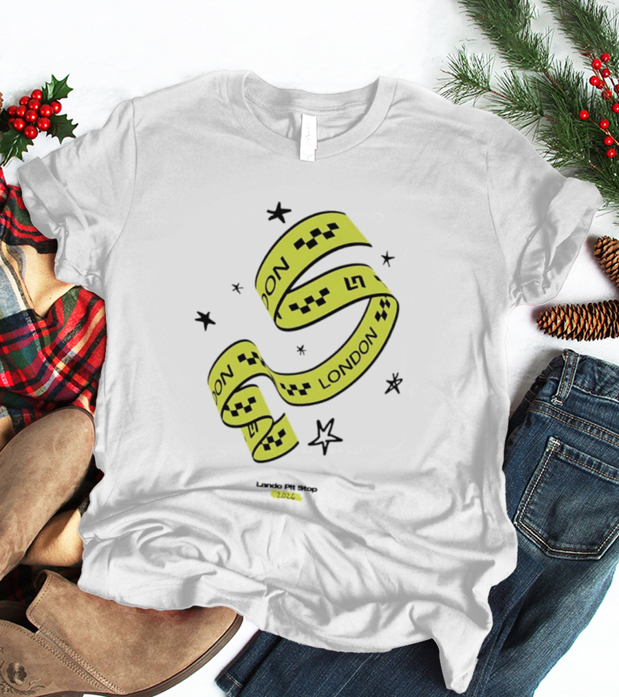 Lando Pit Stop 2026 London Racing Ribbon Stars T-Shirt