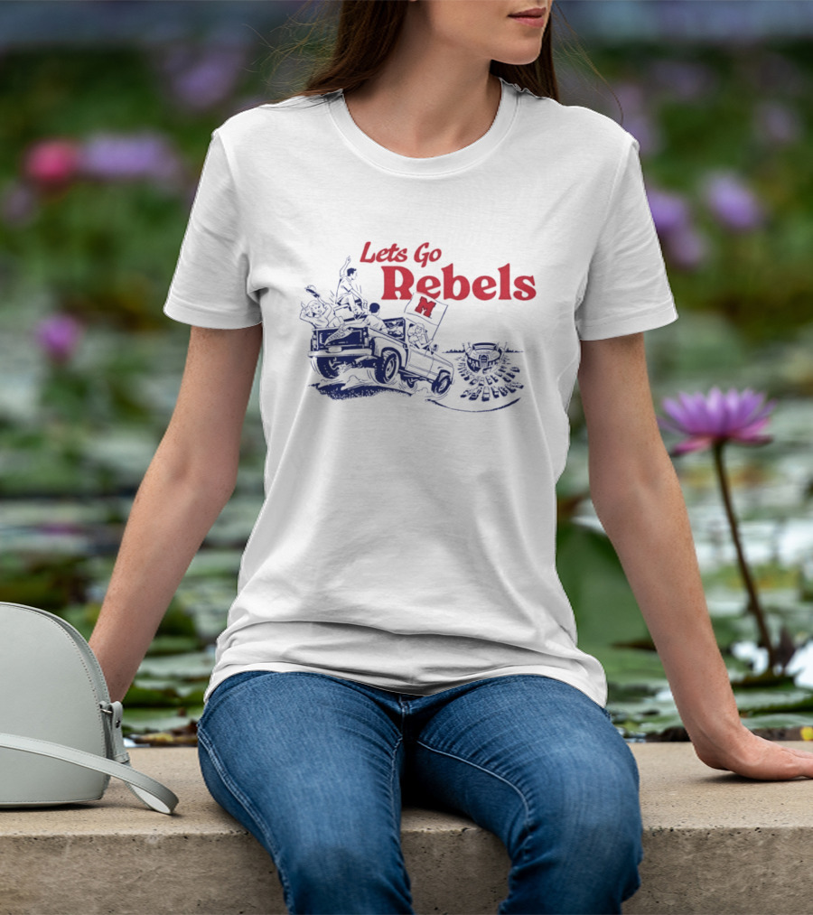 Let's Go Rebels Ole Miss Football Road Trip Adventure T-Shirt