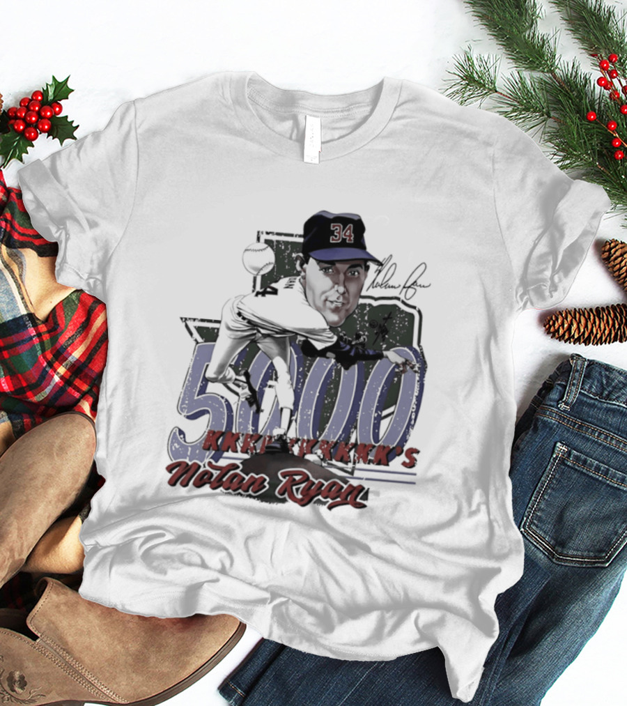 Nolan Ryan 5000 Strikeouts Texas Rangers Bruce Stark T-Shirt