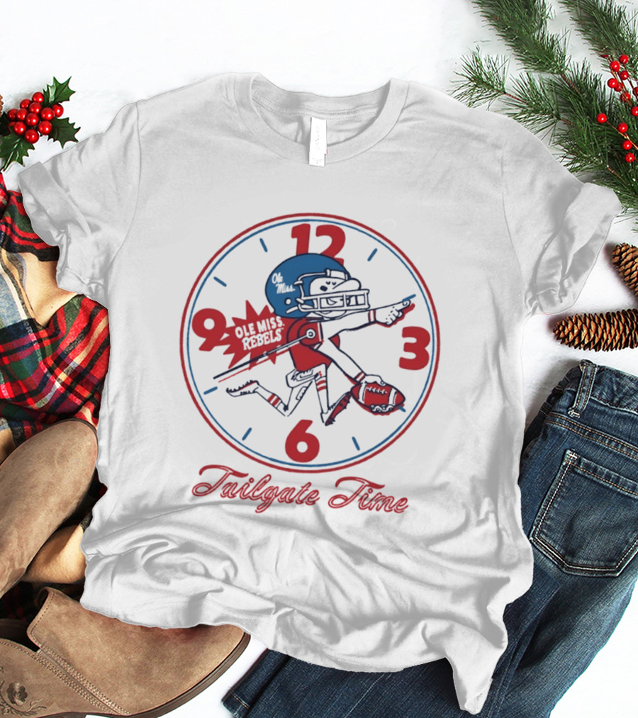 Ole Miss Rebels Football Tailgate Time Player T-Shirt