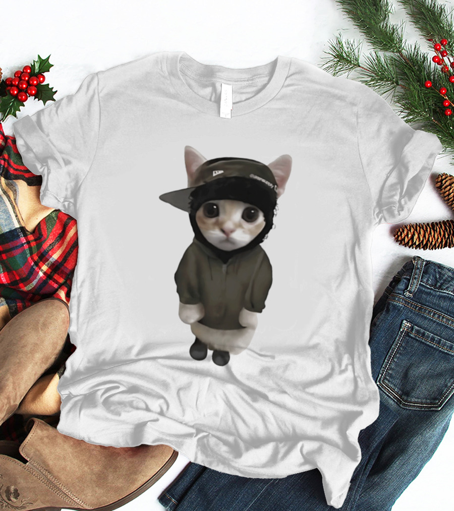Yeat Cat Meme Cap Hip Hop T-Shirt