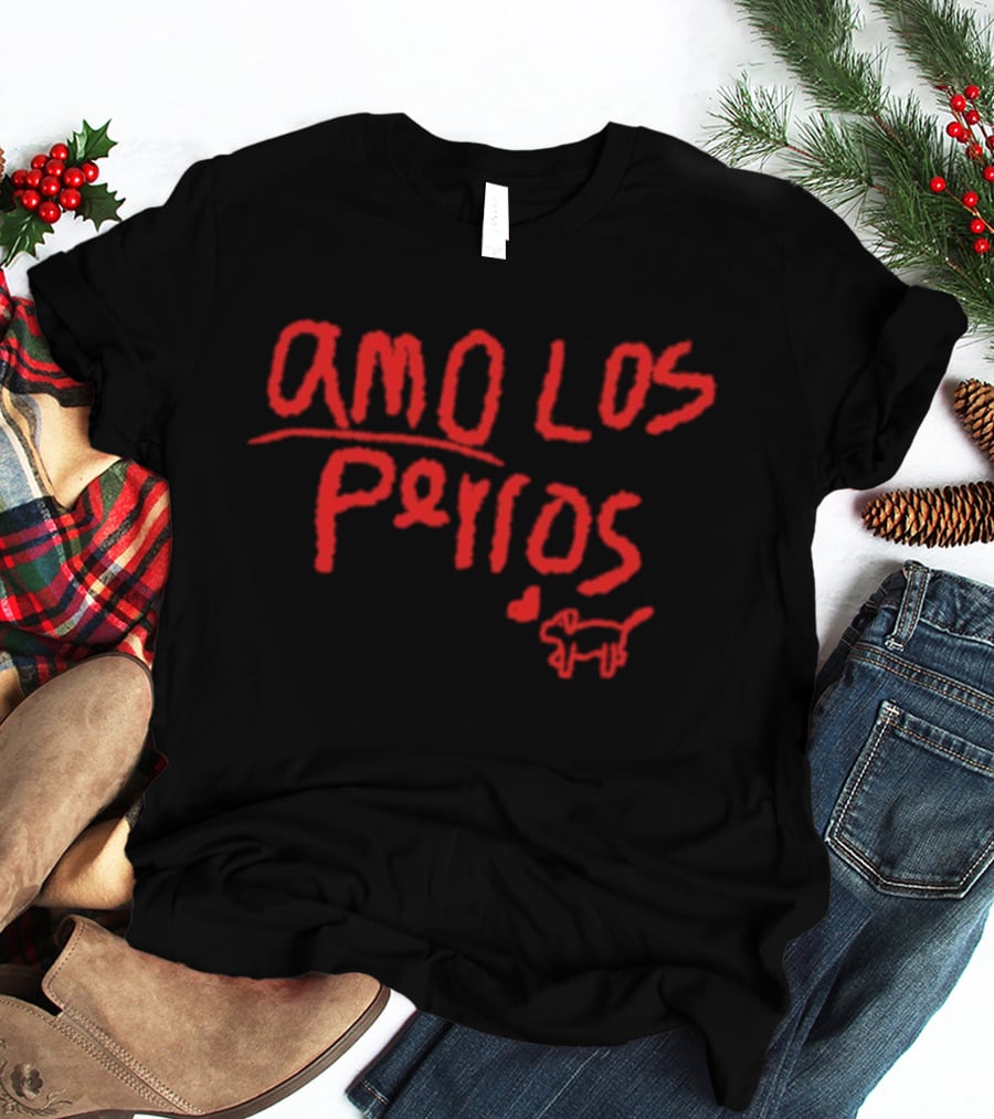 Amo Los Perros Pet Owner Dog Lover Spanish T-Shirt