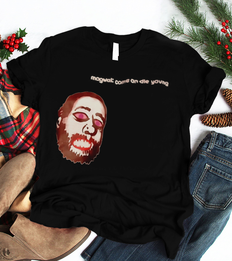 Mogwai Come On Die Young Album Cover Art Face T-Shirt