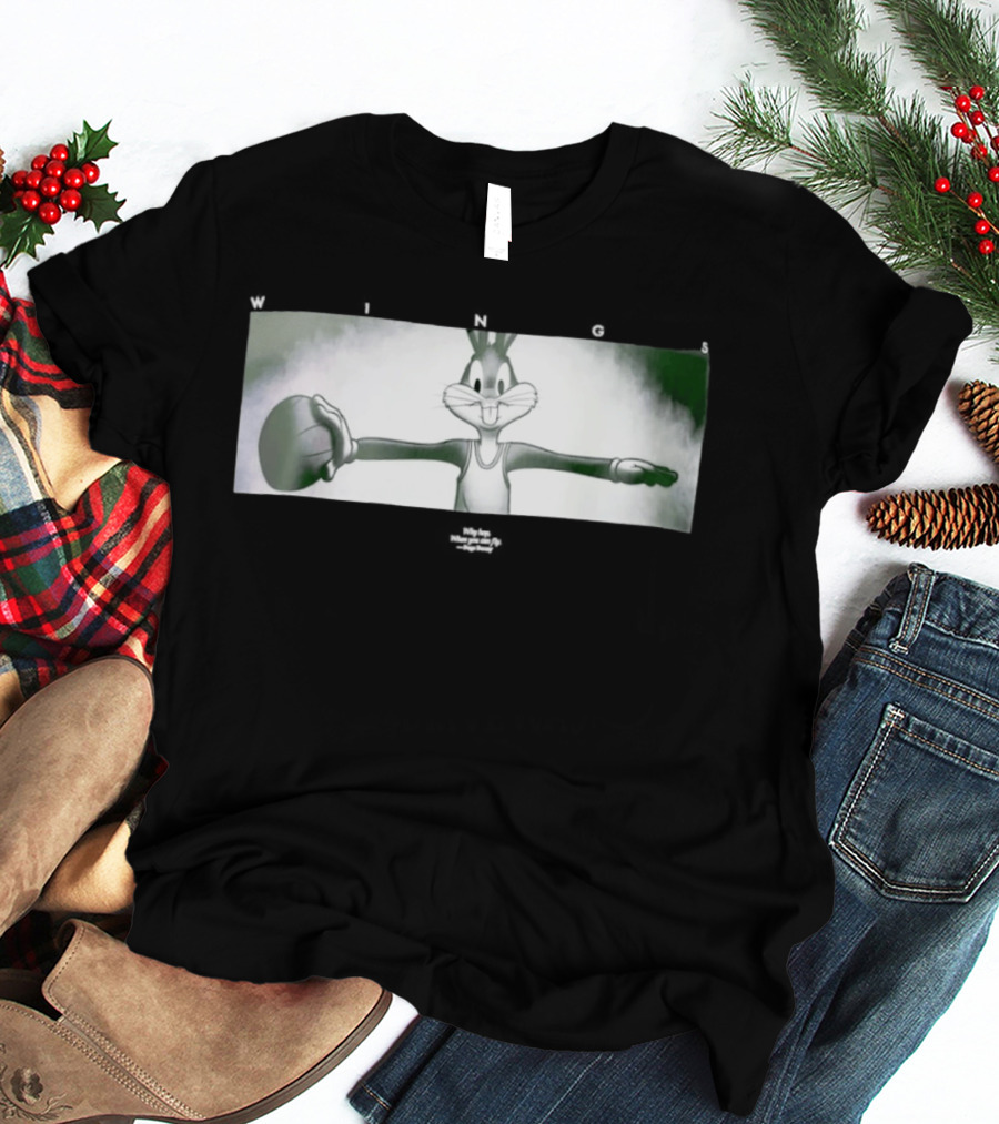 Bugs Bunny Michael Jordan Space Jam Wings Why Hop When You Can Fly T-Shirt