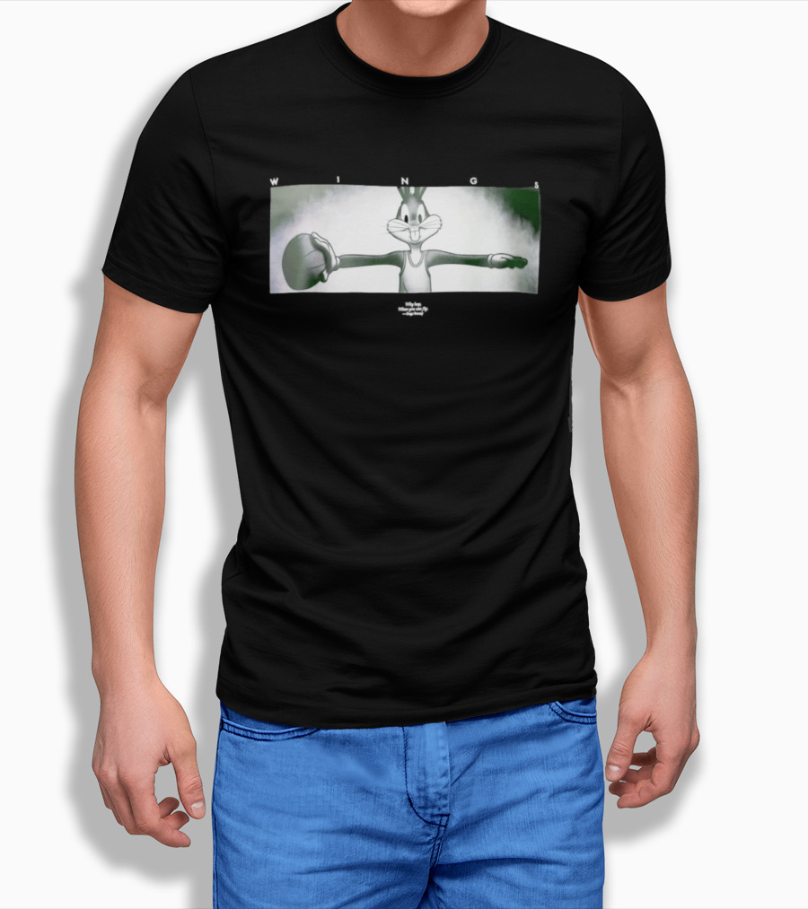 Bugs Bunny Michael Jordan Space Jam Wings Why Hop When You Can Fly T-Shirt