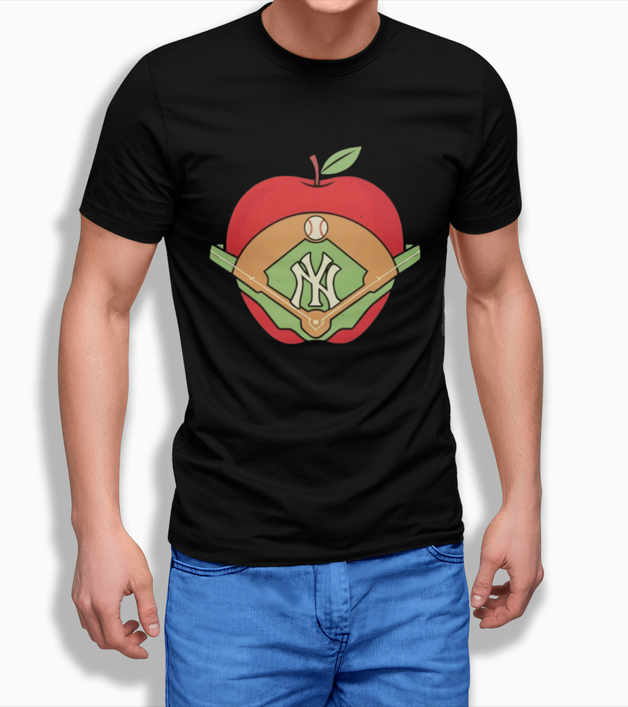 New York Yankees Baseball Apple MLB Stadium T-Shirt