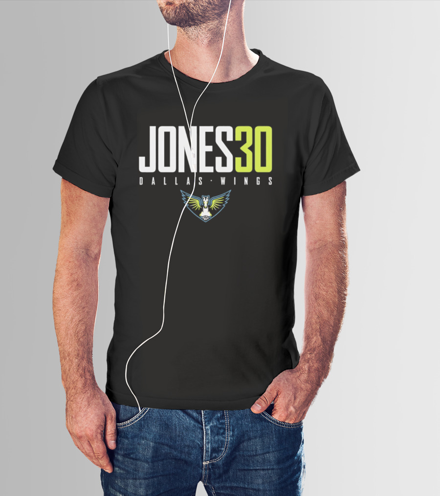 Jones 30 Dallas Wings 2026 WNBA T-Shirt