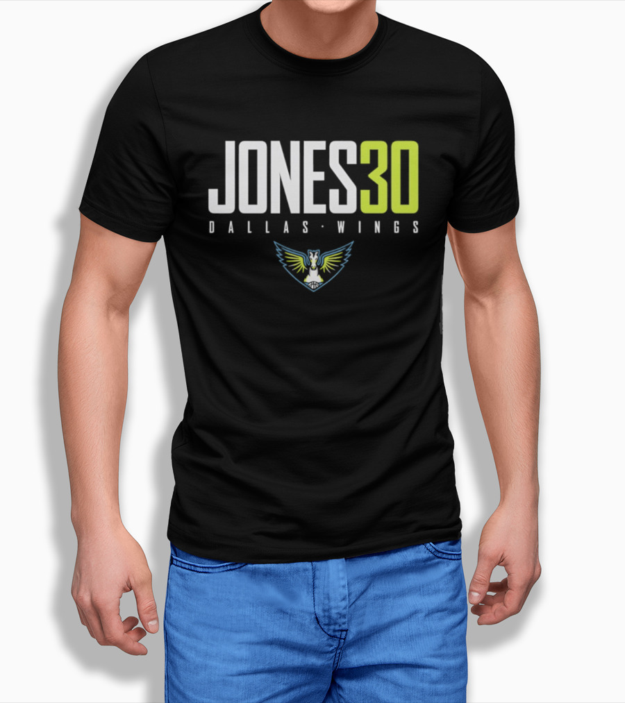Jones 30 Dallas Wings 2026 WNBA T-Shirt