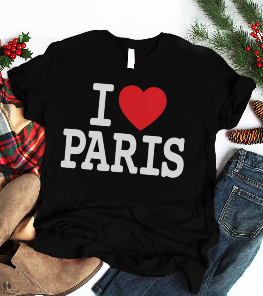 I Love Paris Sports T-Shirt