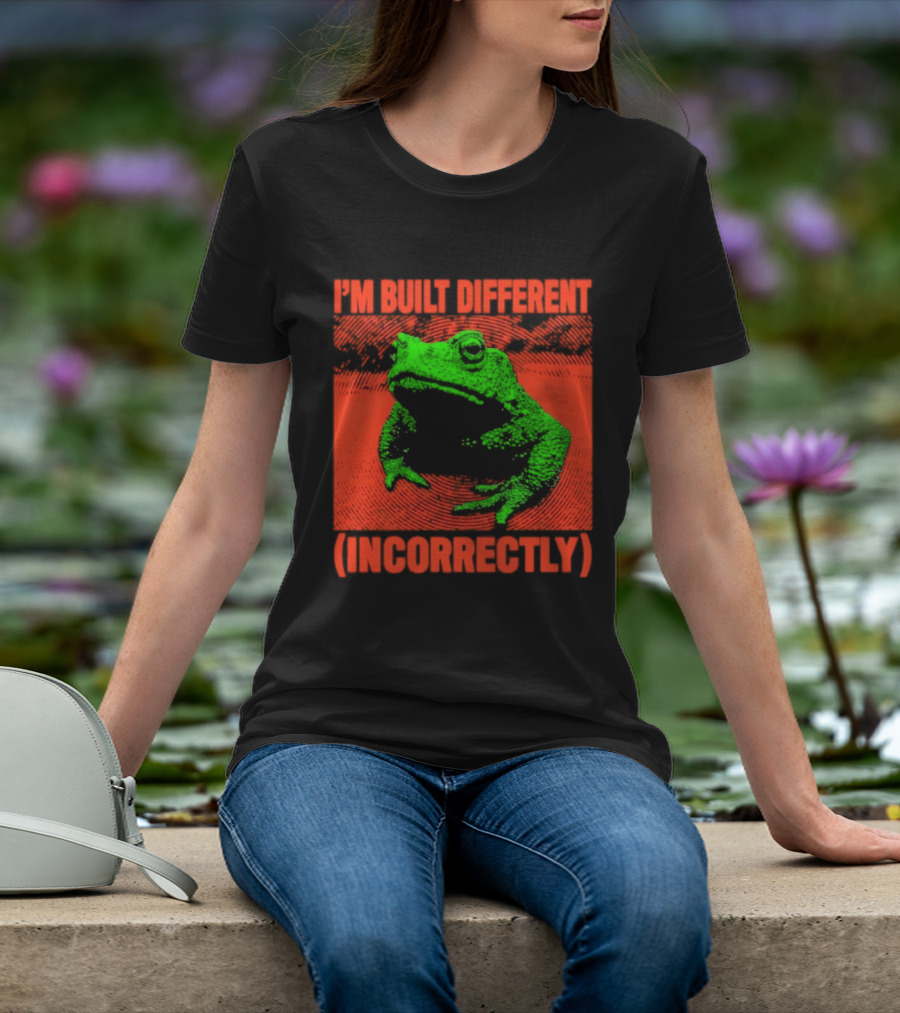I'm Built Different Incorrectly Frog Bold Green T-Shirt
