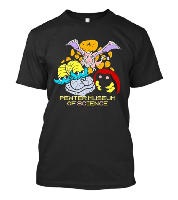 Pewter Museum Of Science Kabuto Omanyte Aerodactyl Fossils T-Shirt