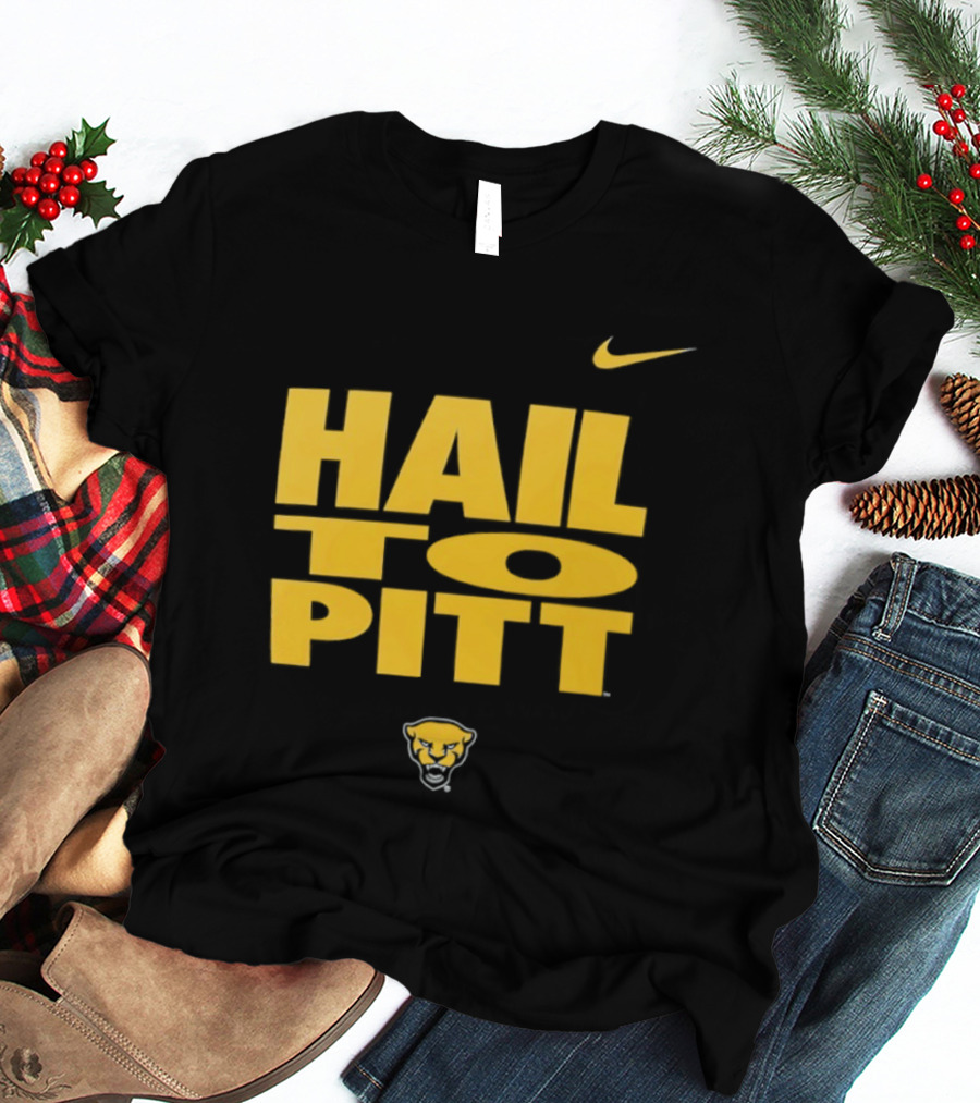Pitt Panthers Hail To Pitt Nike Sportswear With Panther Head T-Shirt