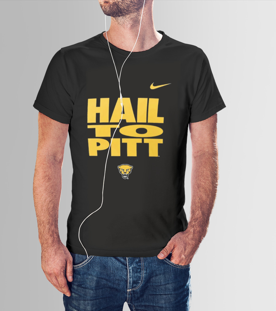 Pitt Panthers Hail To Pitt Nike Sportswear With Panther Head T-Shirt
