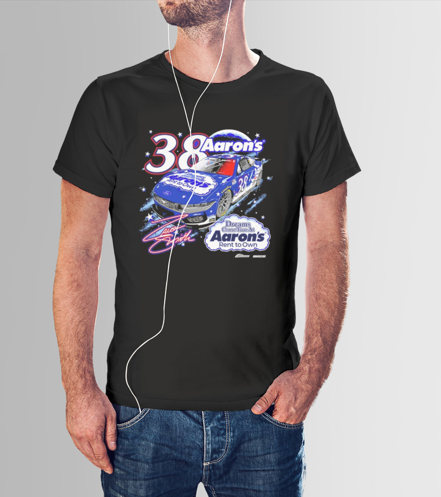Zane Smith 38 Aaron's Dreams Come True Rent To Own Racing Car T-Shirt