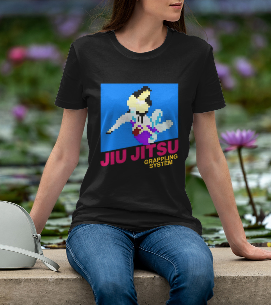 Jiu Jitsu Grappling System Retro Pixel Martial Arts BJJ T-Shirt
