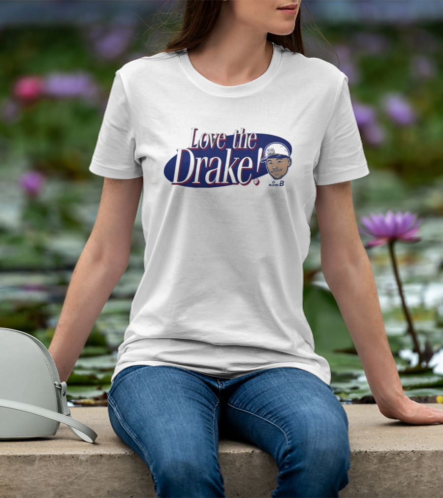 Love The Drake Text With Baseball Cap T-Shirt