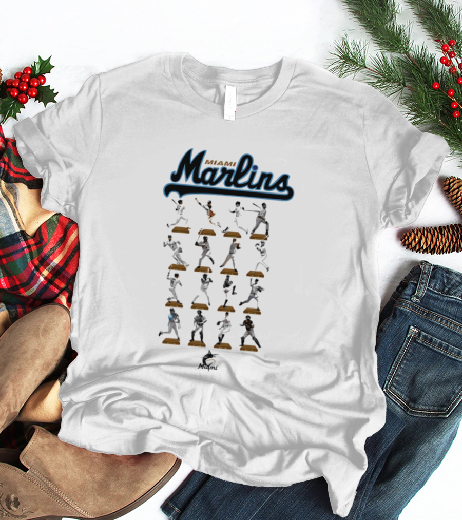 Miami Marlins Baseball Legends Hall Of Fame Moments T-Shirt