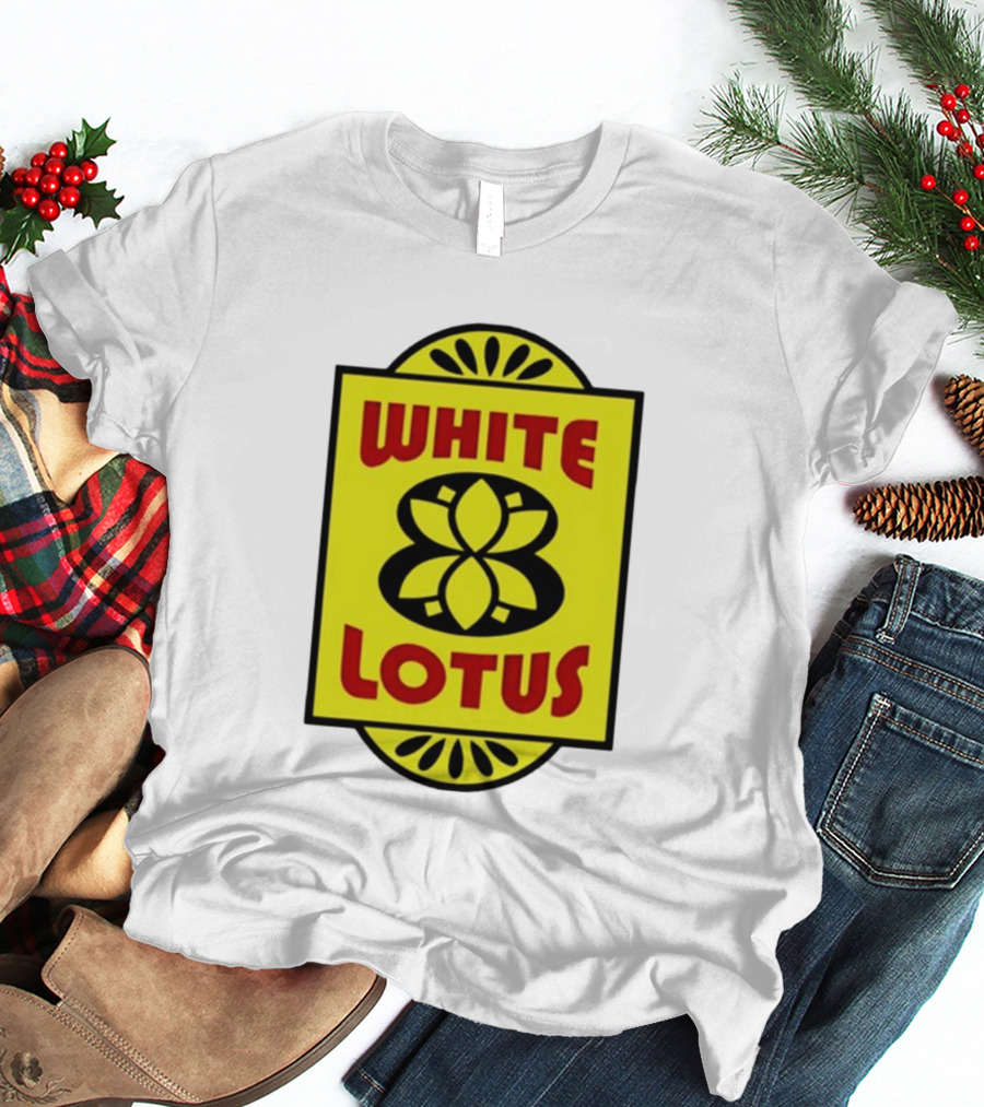 White Lotus Retro Motel Sign T-Shirt