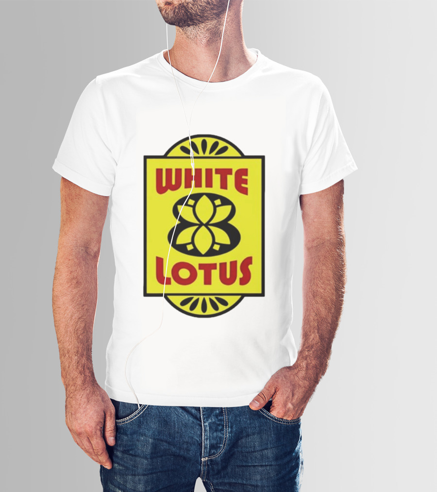 White Lotus Retro Motel Sign T-Shirt
