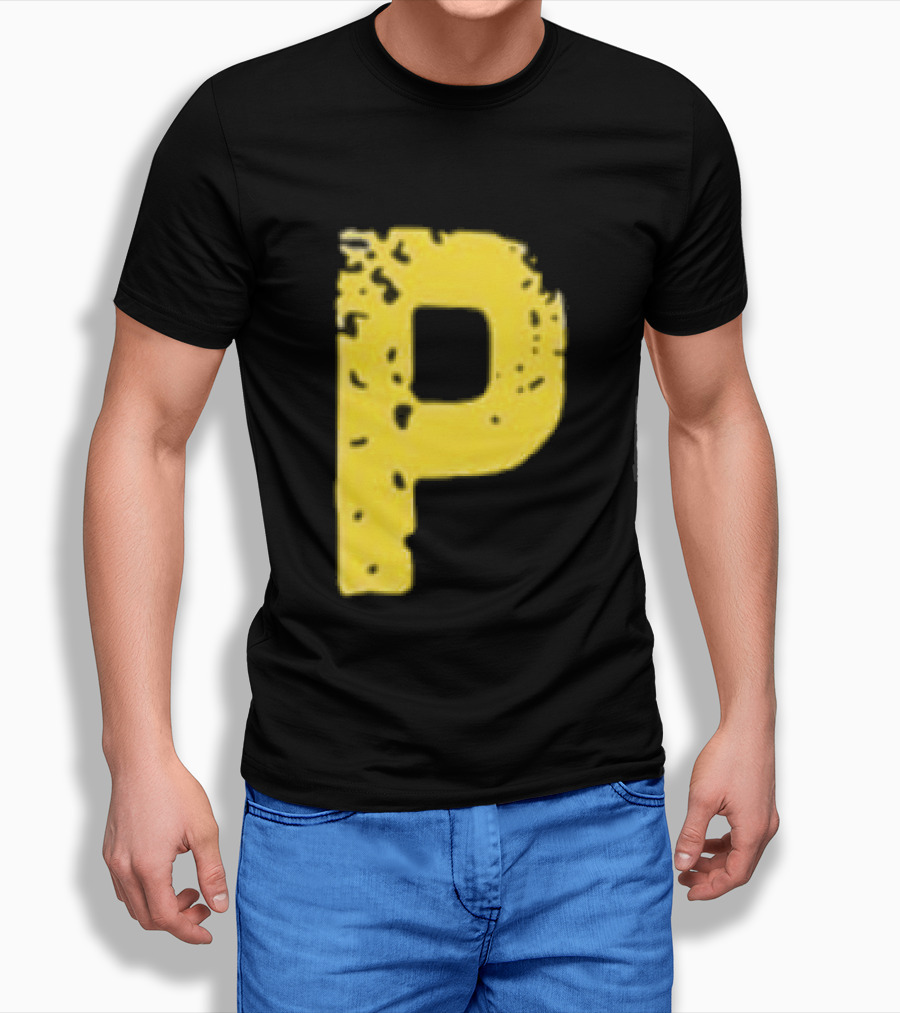 2026 Pirates IUP Night Yellow Pirate Letter P T-Shirt