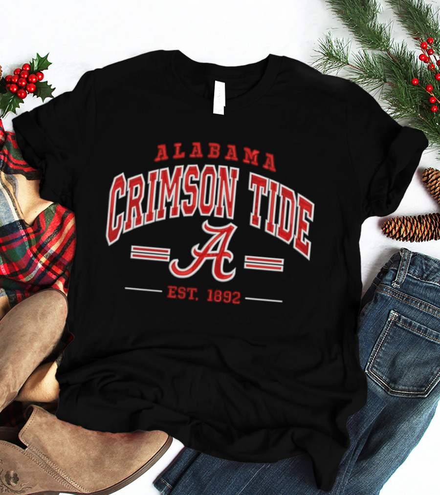 Alabama Crimson Tide Established 1892 NCAA College Football T-Shirt