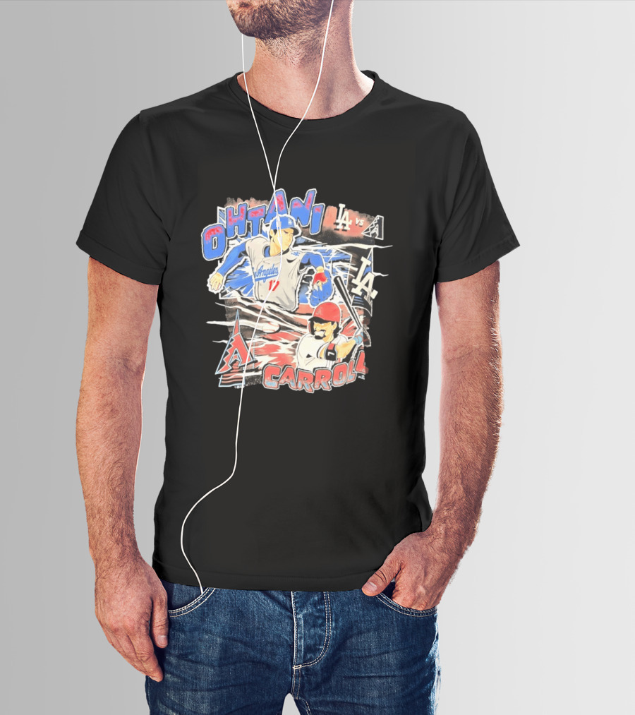 Ohtani Vs Carroll Anime Comic LA Vs Arizona T-Shirt