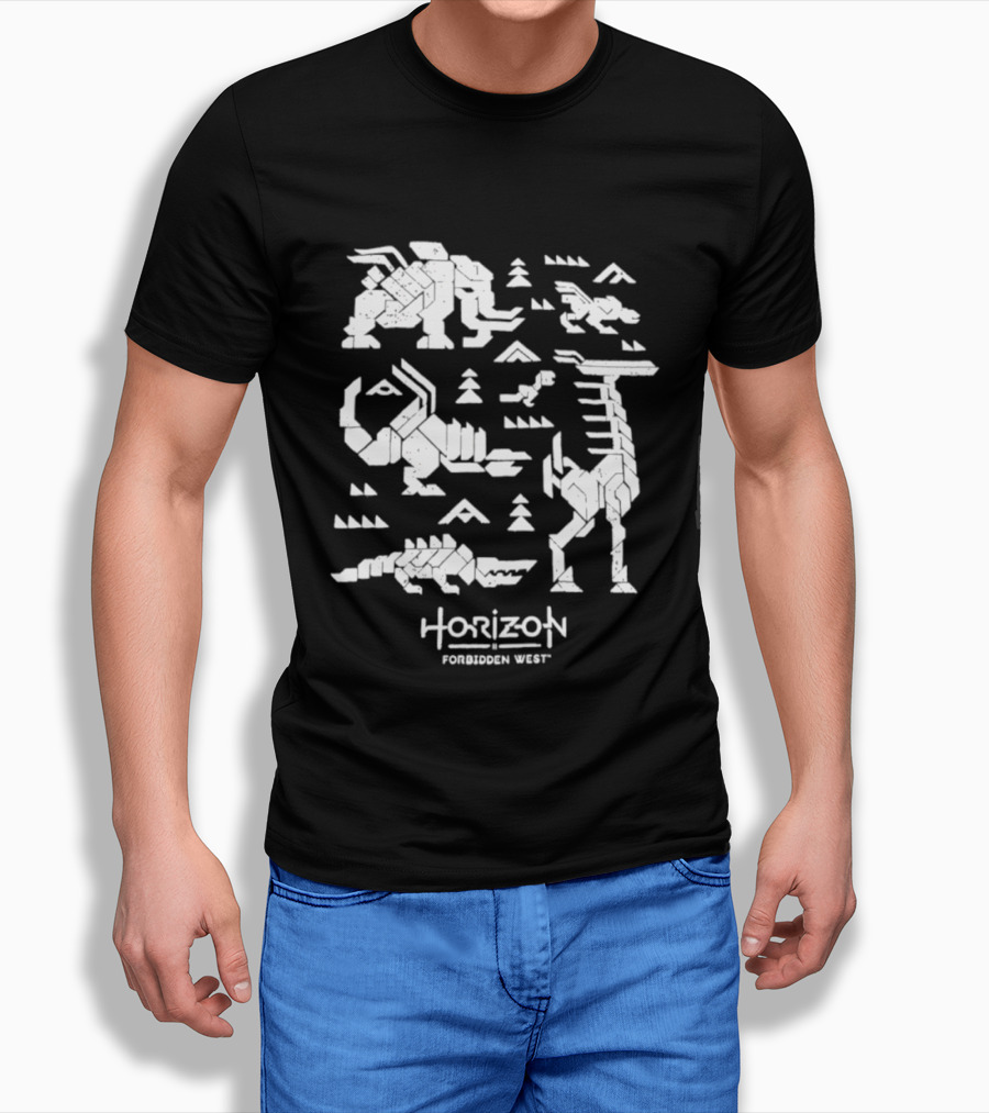 Horizon Forbidden West Machines Iconic Game Creatures T-Shirt