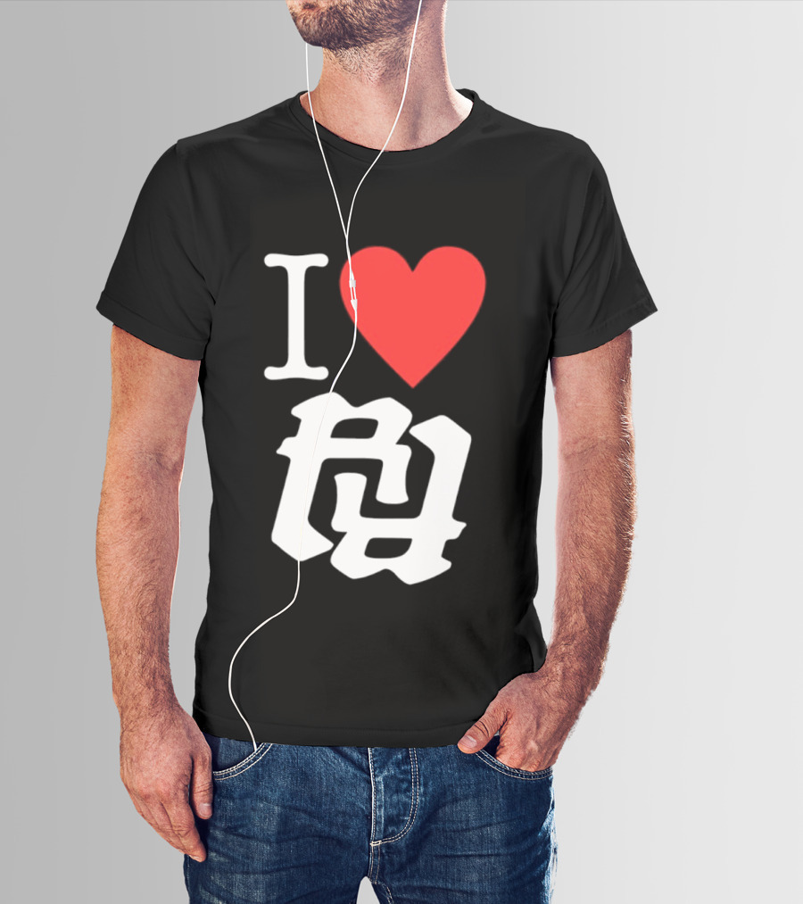 I Heart RR White T-Shirt